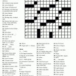 Striking Crossword Puzzle Easy Printable ~ Themarketonholly   Free Easy Printable Crossword Puzzles For Adults