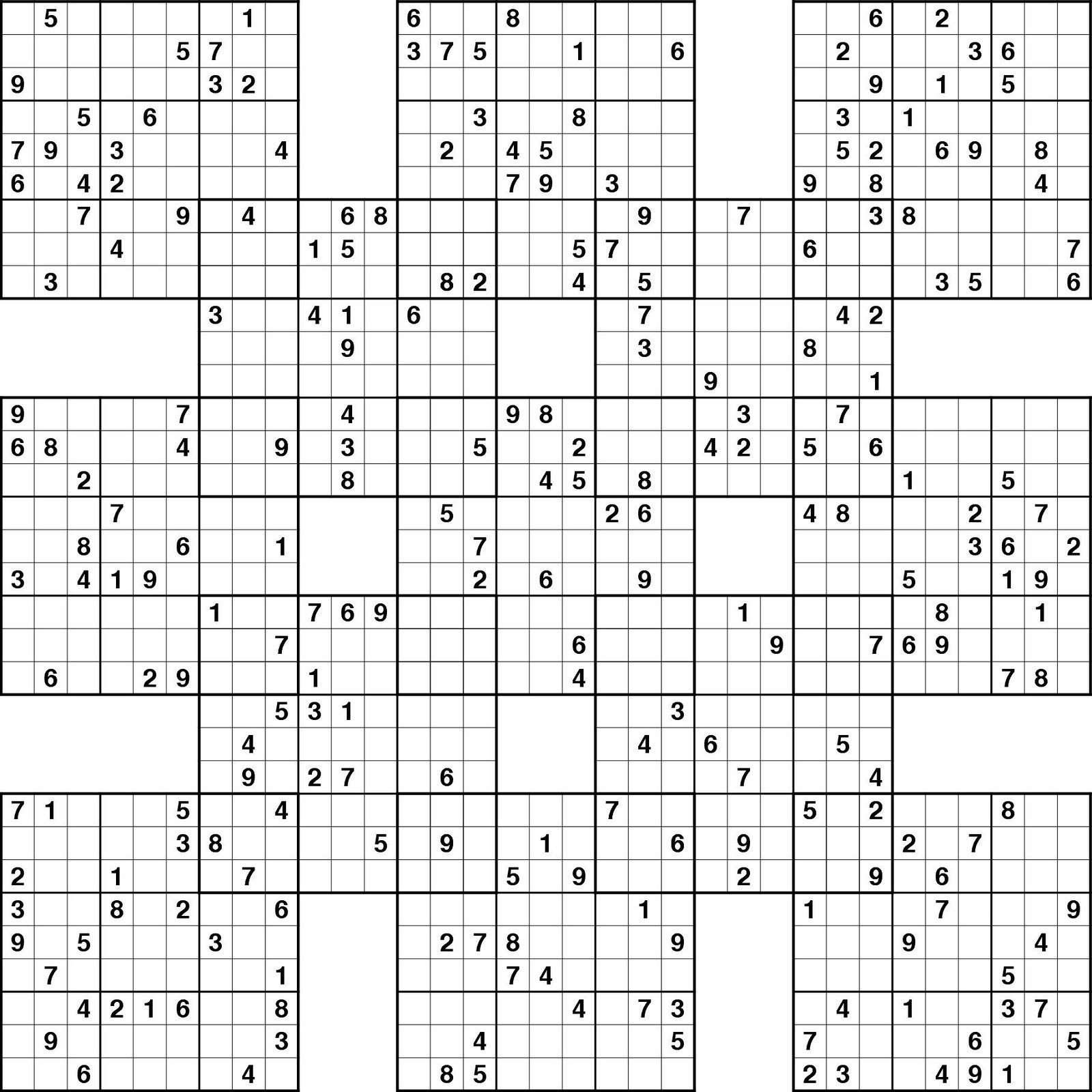 Sudoku Expert - Ecosia - Free Printable Samurai Sudoku