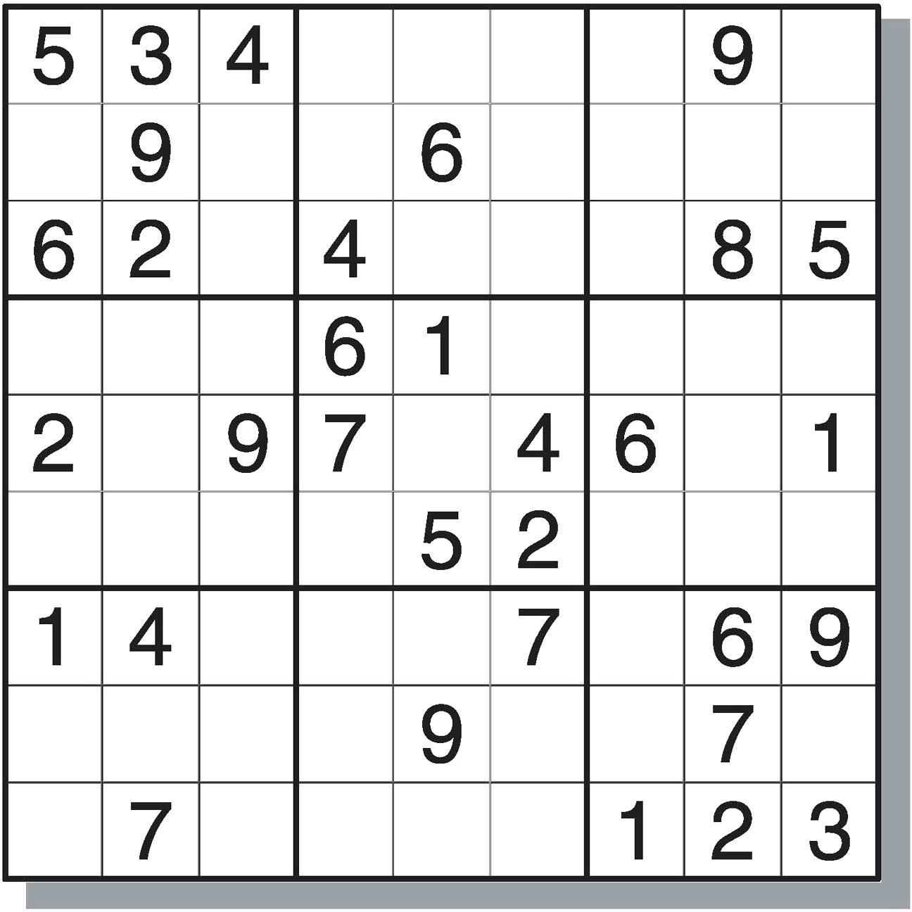 Free Printable Sudoku With Answers Free Printable