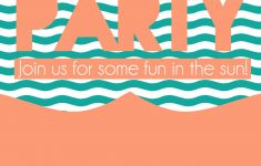 Free Printable Pool Party Invitation Cards