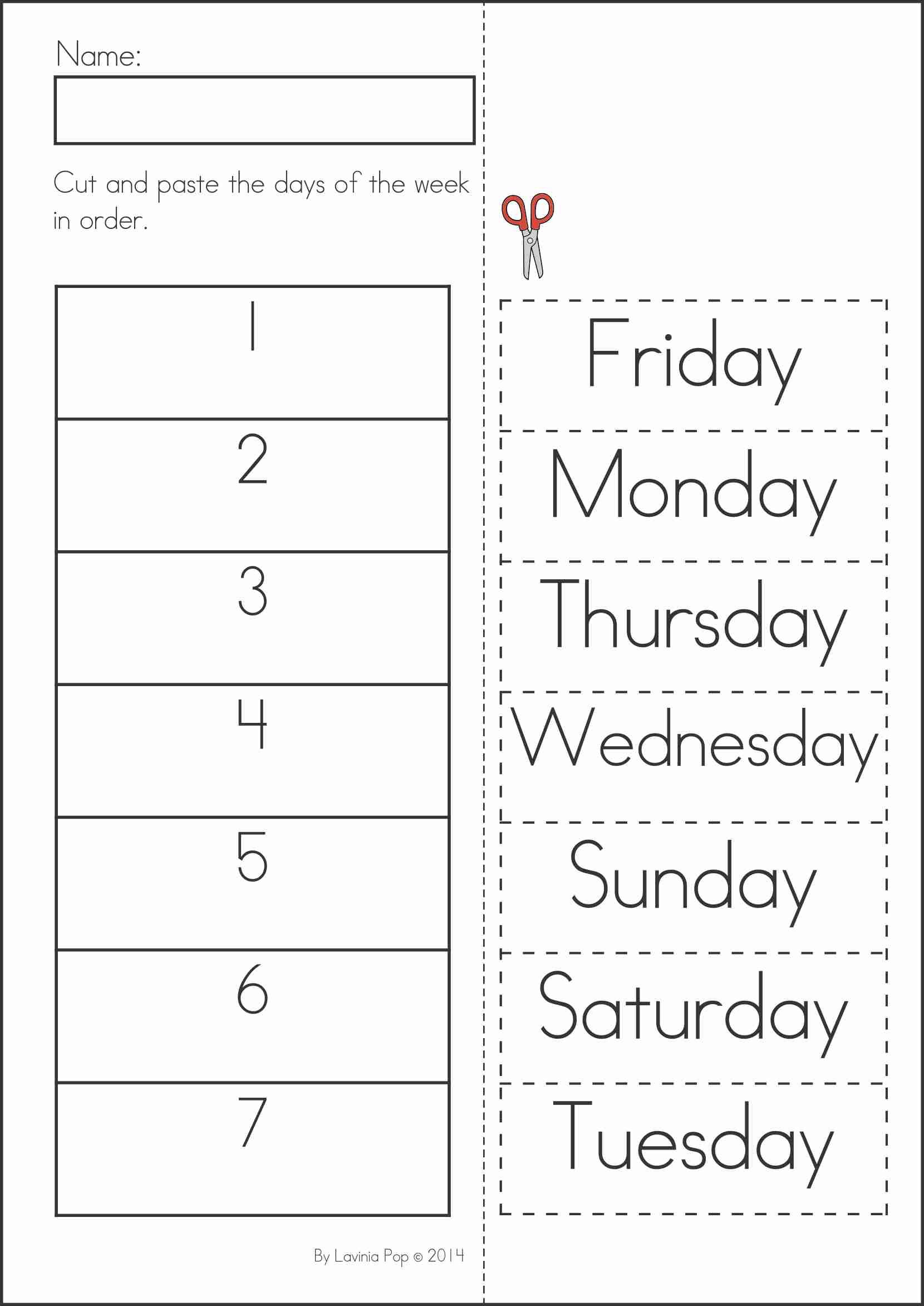 Summer Review Kindergarten Math &amp;amp; Literacy Worksheets &amp;amp; Activities - Free Printable Kindergarten Worksheets Cut And Paste