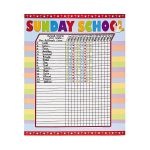 Sunday School Attendance Sticker Charts | Teaching Toddlers | Sunday   Sunday School Attendance Chart Free Printable
