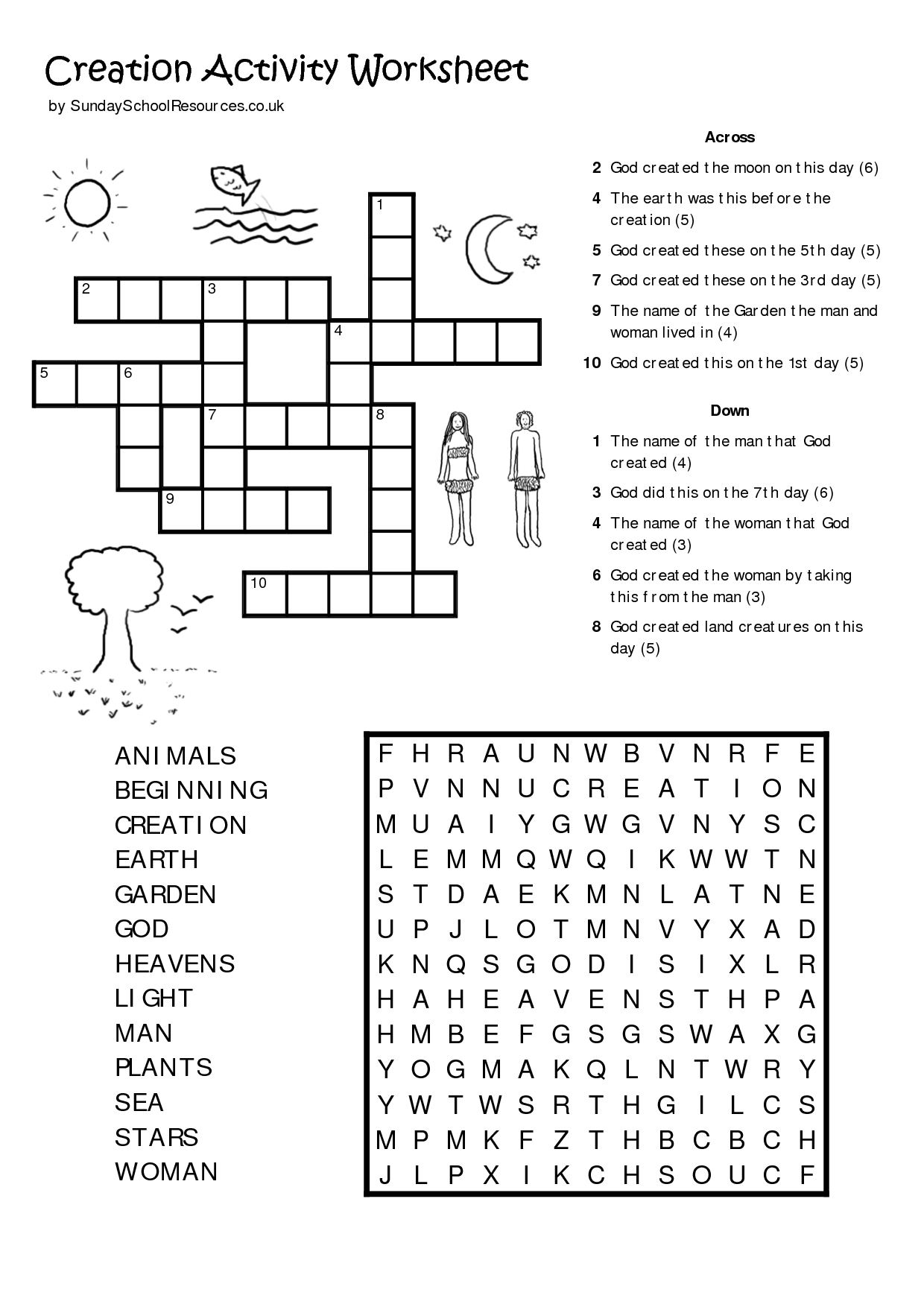 Sunday School Printables | Sunday School Worksheet | Kids Bible - Free Printable Sunday School Lessons For Teens