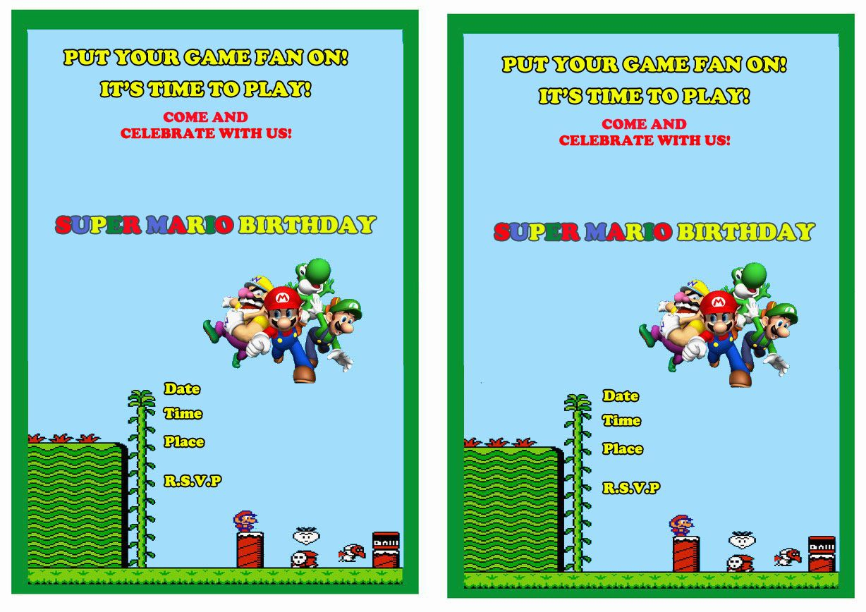 Super Mario Free Printable Birthday Invitations Click Image Below To - Free Printable Super Mario Bros Invitations