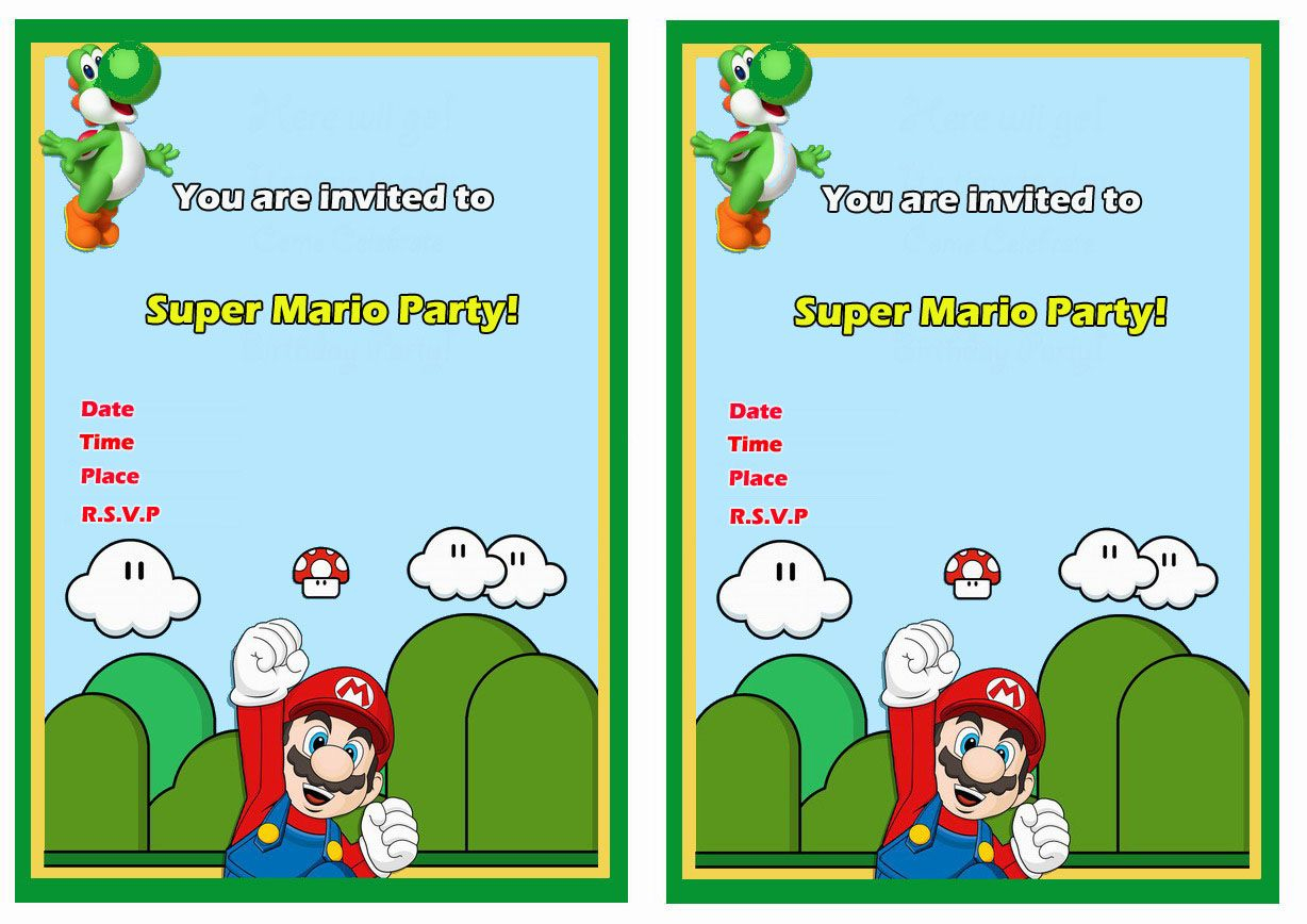 Super Mario Free Printable Birthday Invitations Click Image Below To - Free Printable Super Mario Bros Invitations