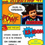 Superhero Birthday Invitations Free Printable Recommendation For   Free Printable Superman Invitations