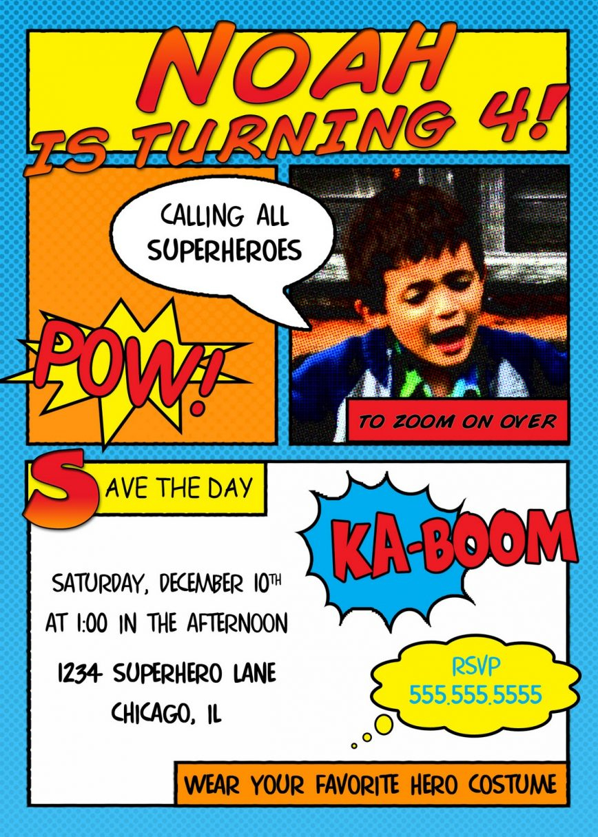 Superhero Birthday Invitations Free Printable Recommendation For - Free Printable Superman Invitations