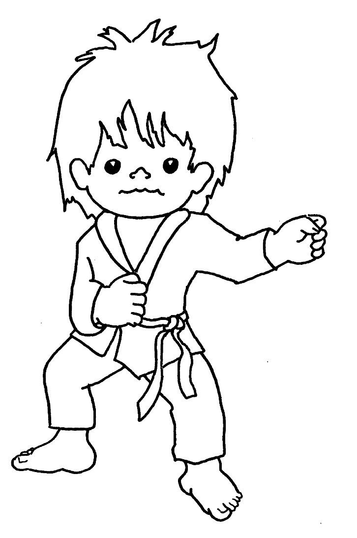 Tai Kwon Do | Tae Kwon Do Colouring Pages | Coloring | Pinterest - Free Printable Karate Coloring Pages
