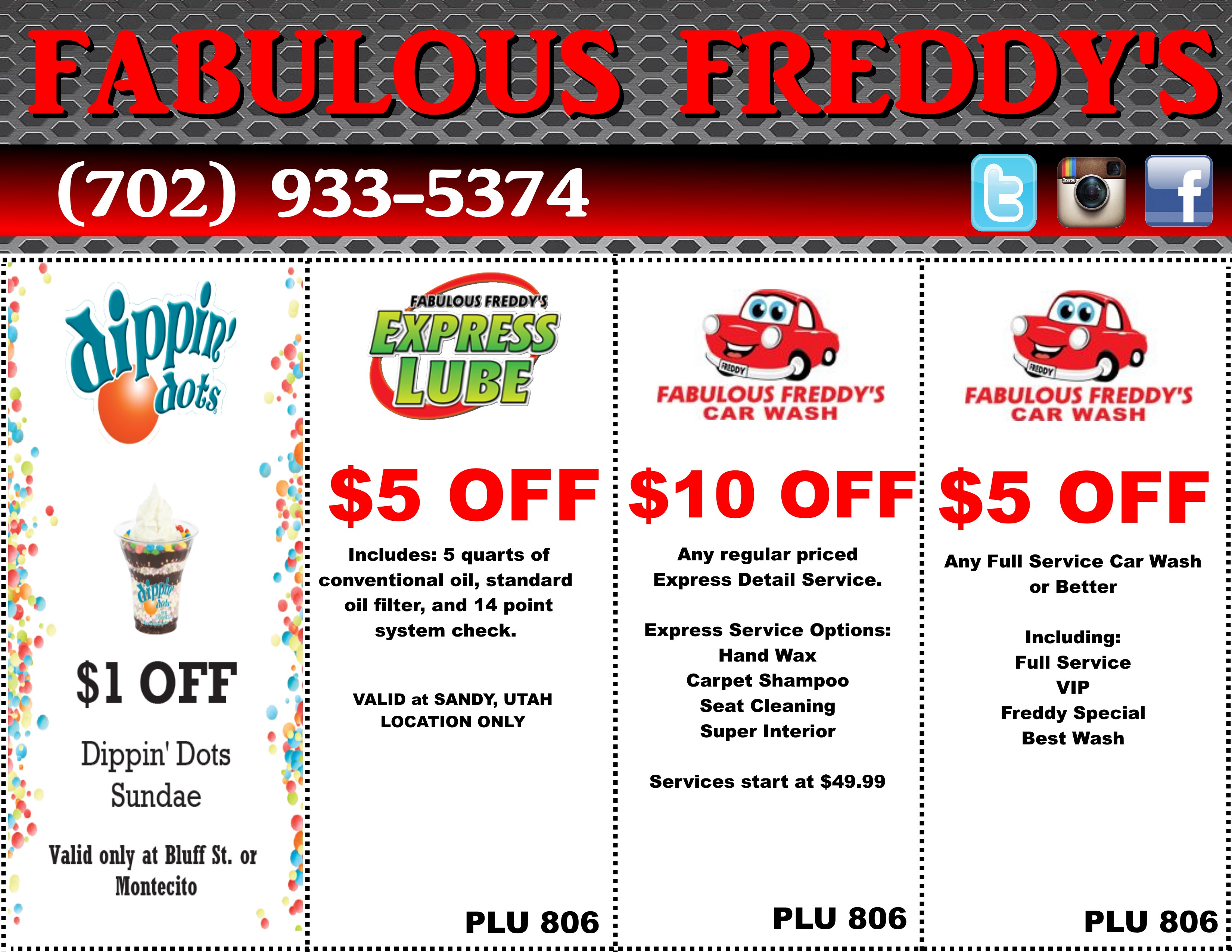 Take Advantage Of Our Fabulous Coupons | Fabulous Freddy&amp;#039;s | (702 - Free Printable Las Vegas Coupons 2014