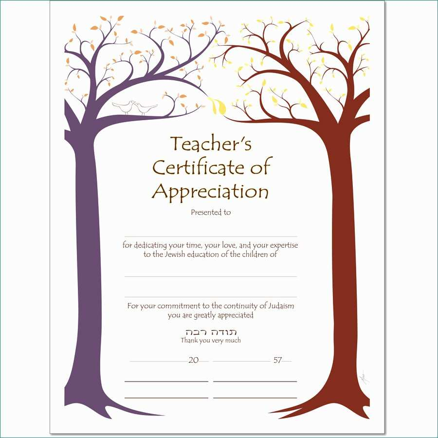 Teacher Appreciation Certificate Template - Condo-Financials - Free Printable Certificates For Teachers