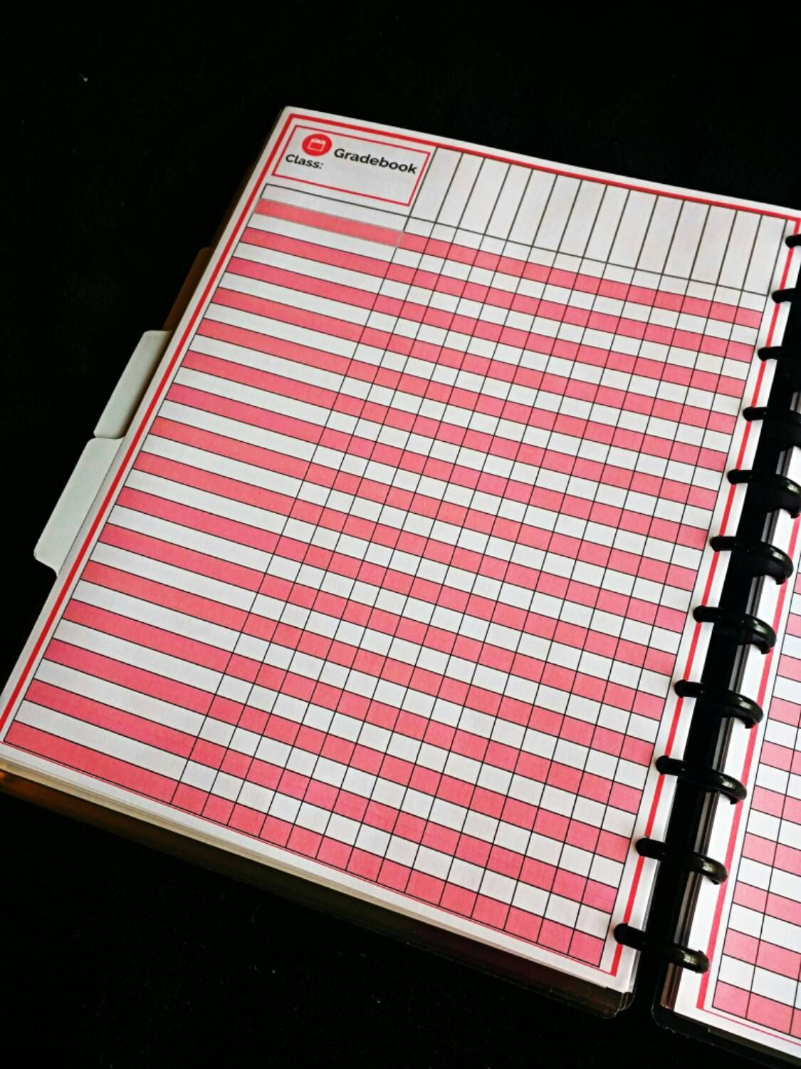 Teacher Planner Printable Gradebook/student Checklist Pages - Free Printable Gradebook Sheets For Teachers