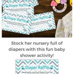 Teal Blue And Gray Elephant Diaper Raffle Tickets   25 Count   Free Printable Diaper Raffle Tickets For Boy Baby Shower
