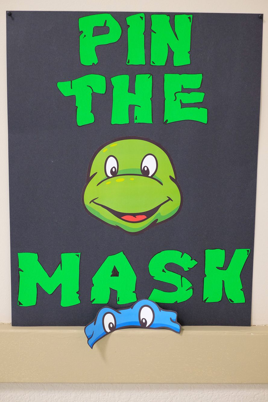 Teenage Mutant Ninja Turtle Party|Pin The Mask|Tmnt The Letters On - Teenage Mutant Ninja Turtles Free Printable Mask