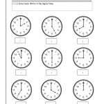 Telling Time Worksheets From The Teacher's Guide   Free Printable Telling Time Worksheets For 1St Grade