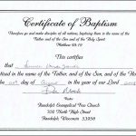 Template Design. Baptism Certificate Template   Collection Of   Free Online Printable Baptism Certificates