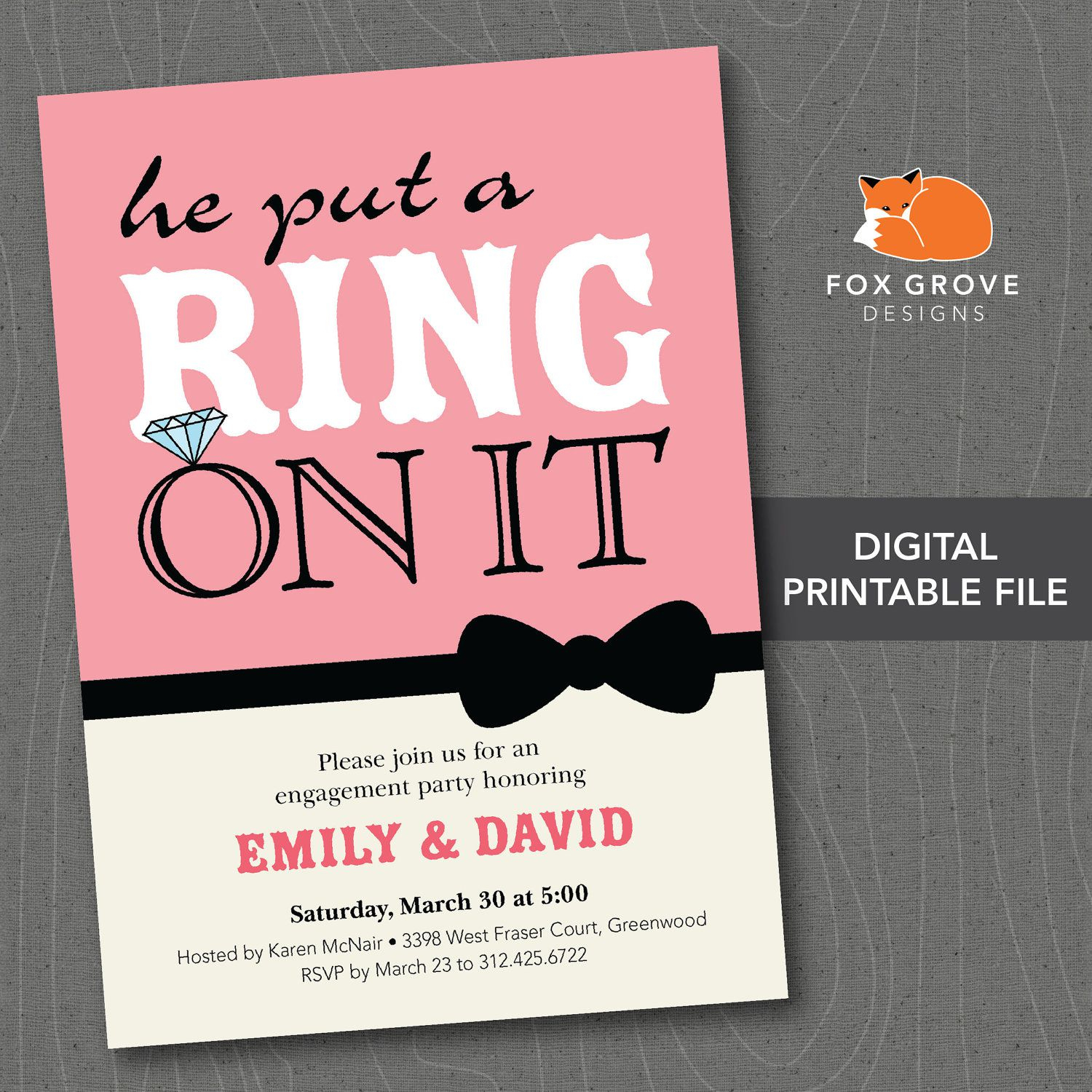 Template: Engagement Invite Template Invitation Templates Australia - Free Printable Engagement Party Invitations