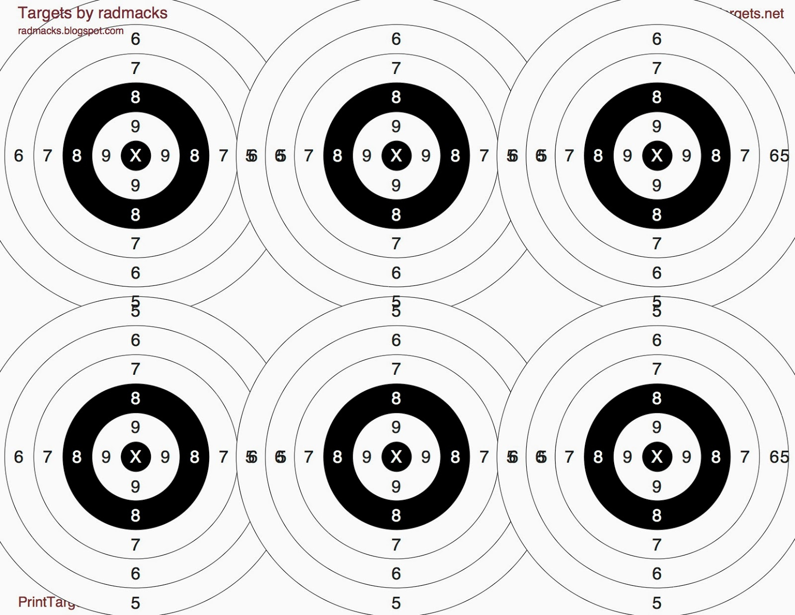 Template: Free Printable Targets. Printable Targets - Free Printable Targets