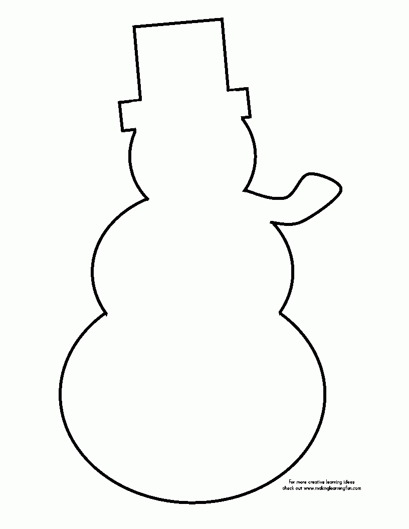 Template | Preschool - Free Printable Snowman Patterns