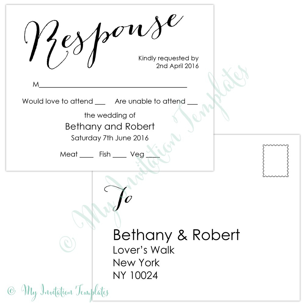 Template Rsvp Cards Free - Epp-Acp - Free Printable Rsvp Cards