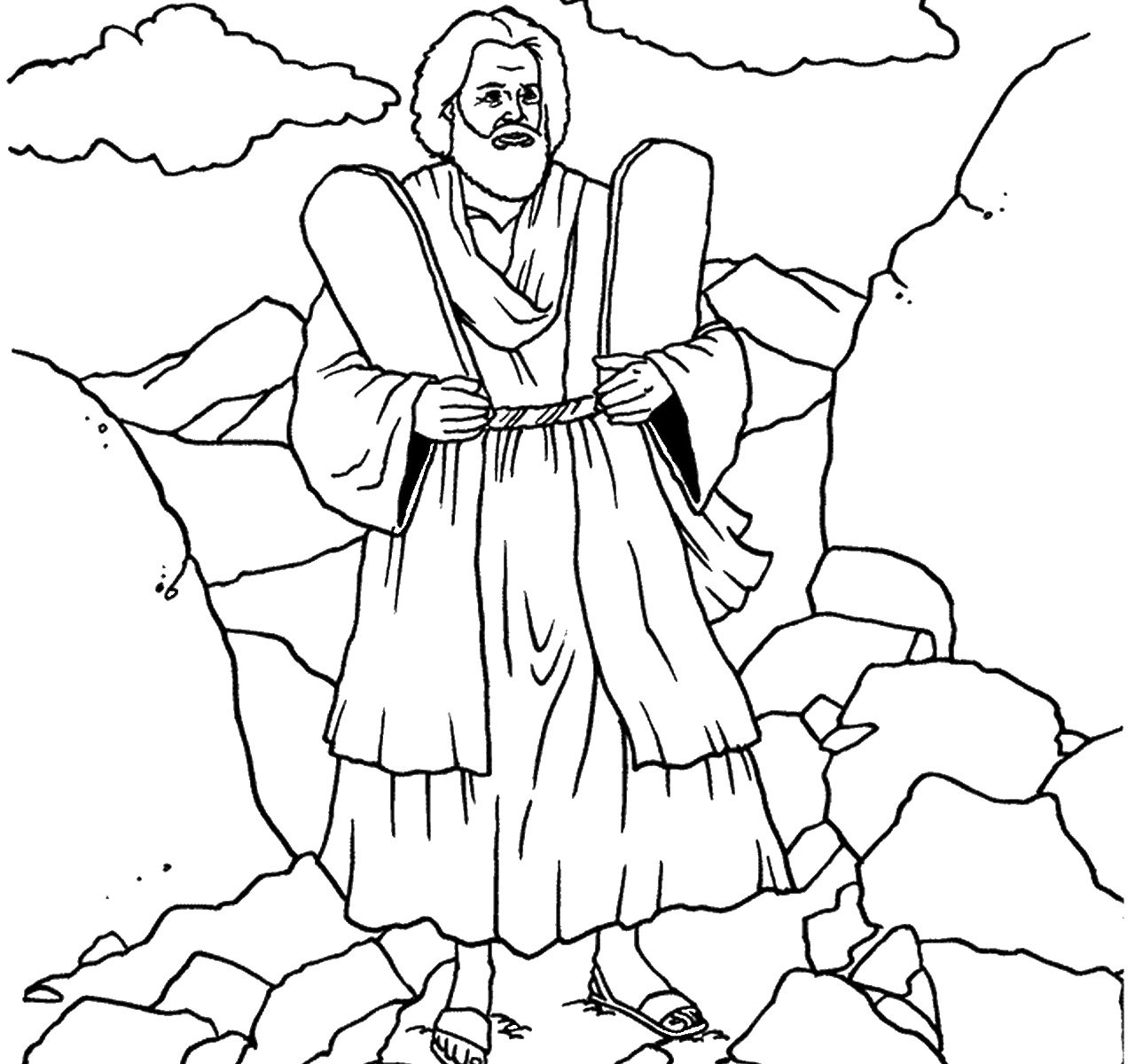 Tens Coloring Sheet Best Of Free Printable Moses Pages Catholic - Free Printable Ten Commandments Coloring Pages