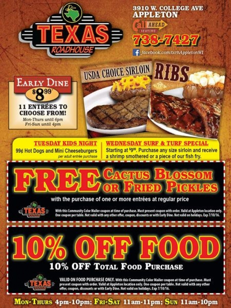 Texas Roadhouse Coupons 2024 Goldi Melicent