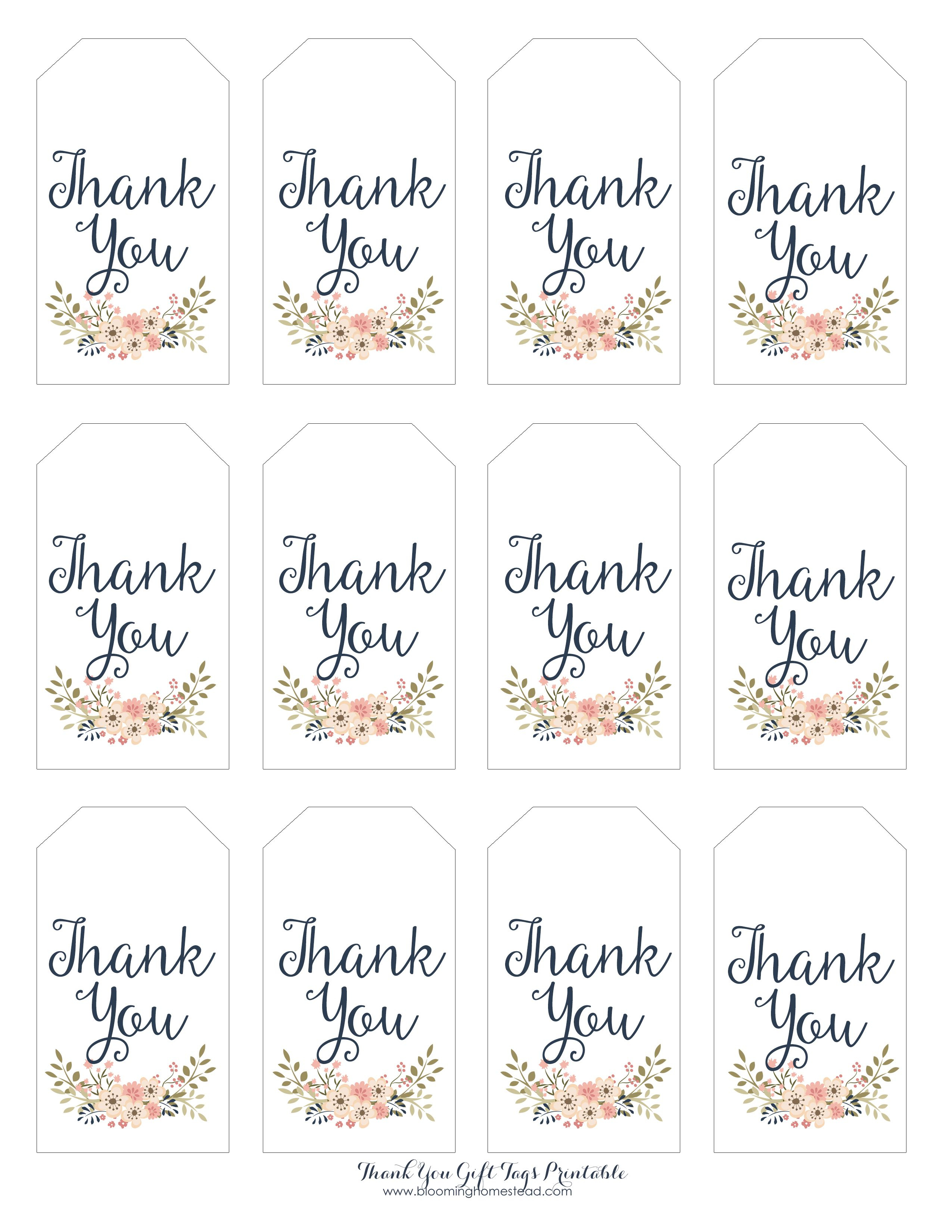 Thank You Gift Tags | Gift Ideas | Pinterest | Gift Tags Printable - Free Printable Thank You Tags Template