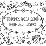 Thank You God For Autumn! Coloring Page | Free Printable Coloring Pages   Free Printable Fall Harvest Coloring Pages