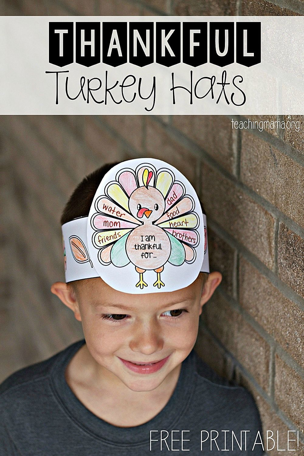 Thankful Turkey Hats | Kidscare Printables &amp;amp; Craft Ideas | Pinterest - Free Printable Thanksgiving Hats