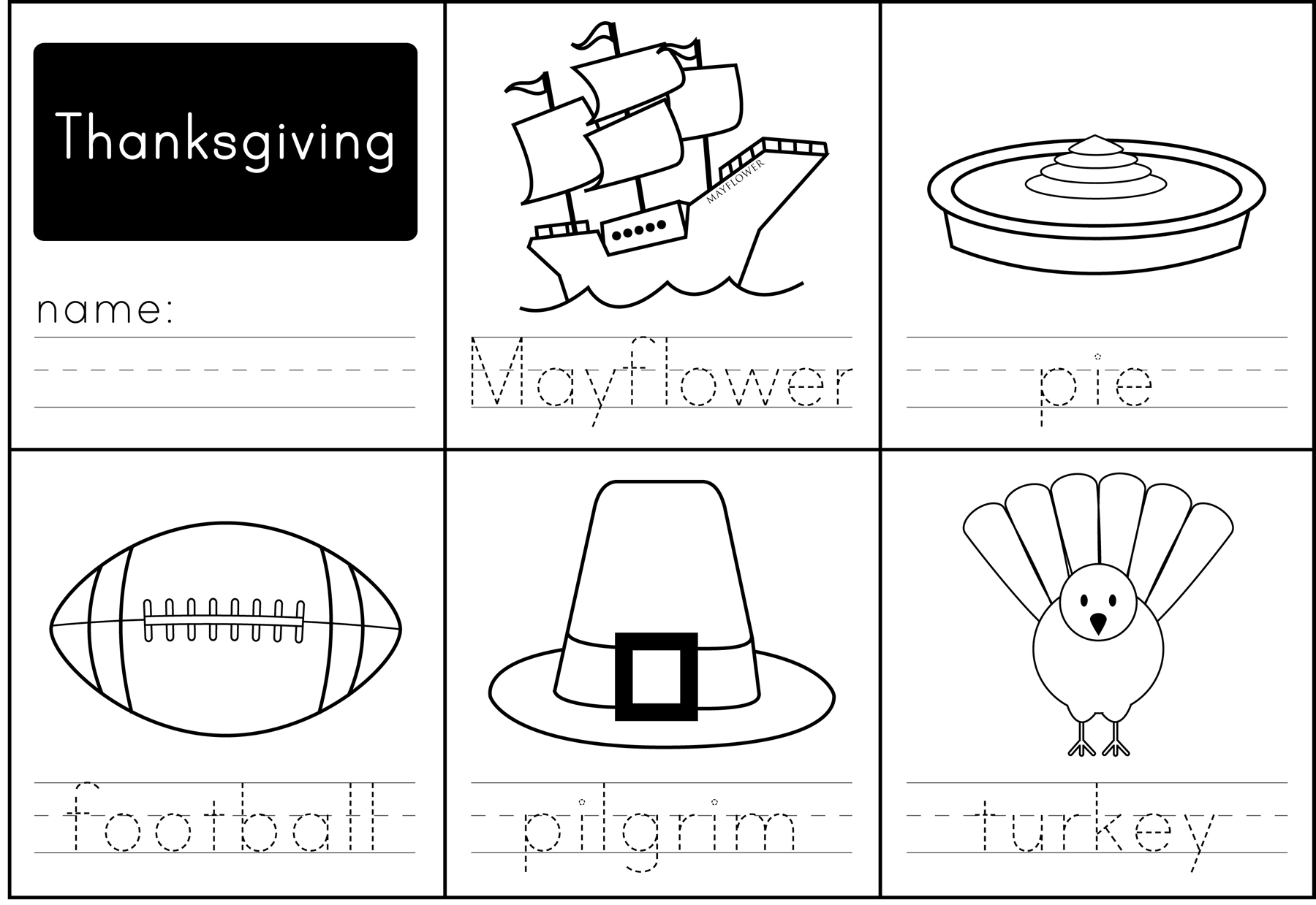 Thanksgiving Activities - Paging Supermom - Free Printable Kindergarten Thanksgiving Activities