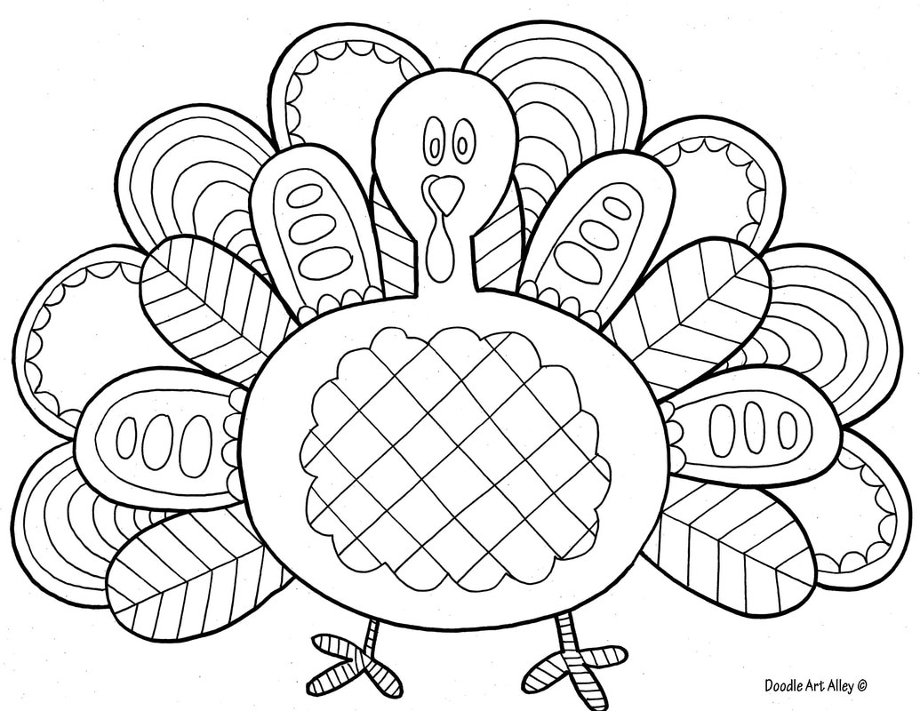 Thanksgiving Coloring Pages - Doodle Art Alley - Free Printable Thanksgiving Coloring Pages