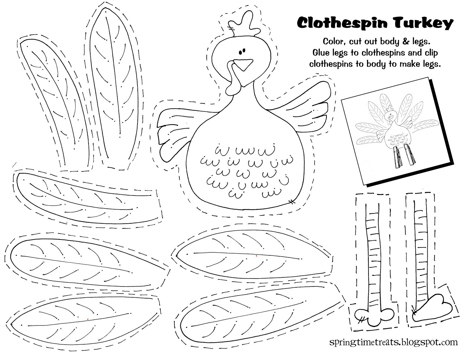 Thanksgiving Craft Ideas Printable - 13.11.kaartenstemp.nl • - Free Printable Thanksgiving Activities For Preschoolers