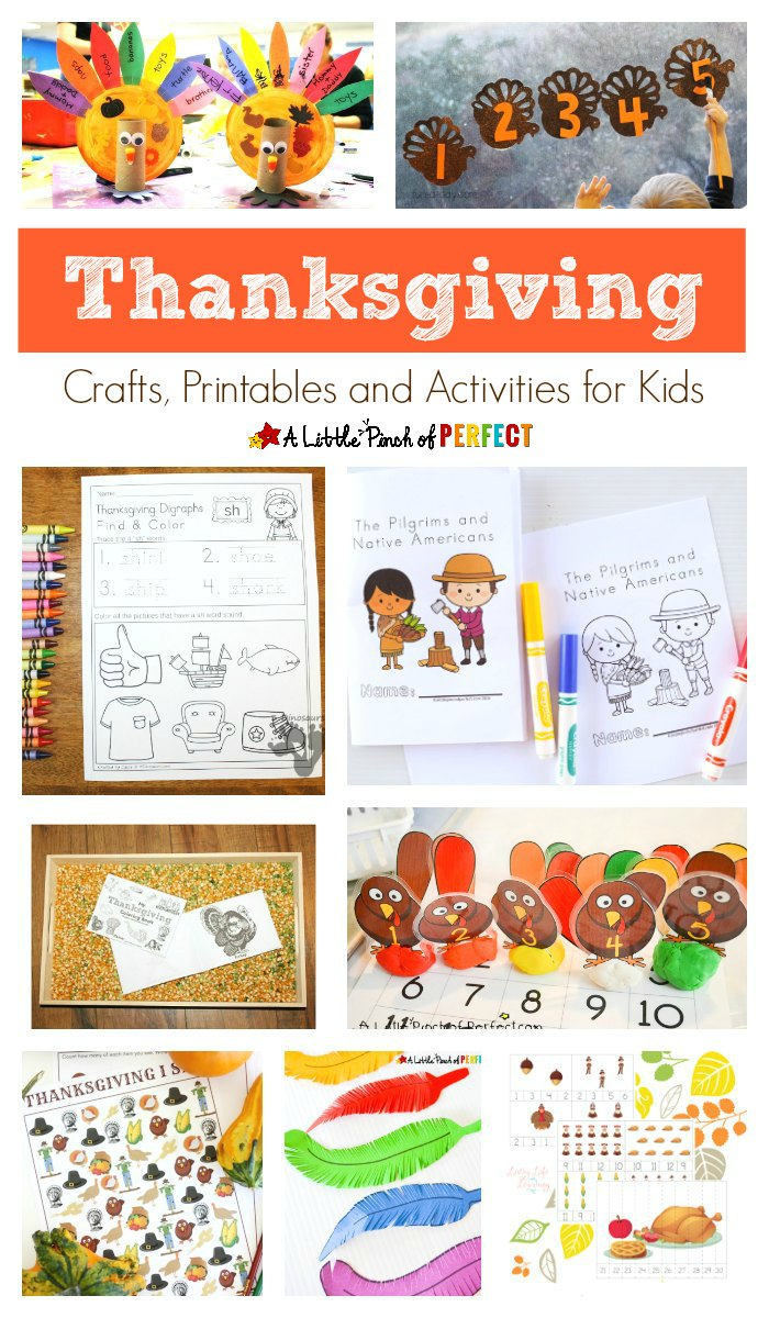 Thanksgiving Crafts, Printables And Activities For Kids - - Free Printable Thanksgiving Crafts For Kids
