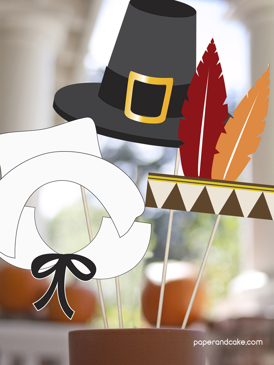 Thanksgiving Printable Photo Booth Props - Paper And Cake Paper And Cake - Free Printable Thanksgiving Photo Props