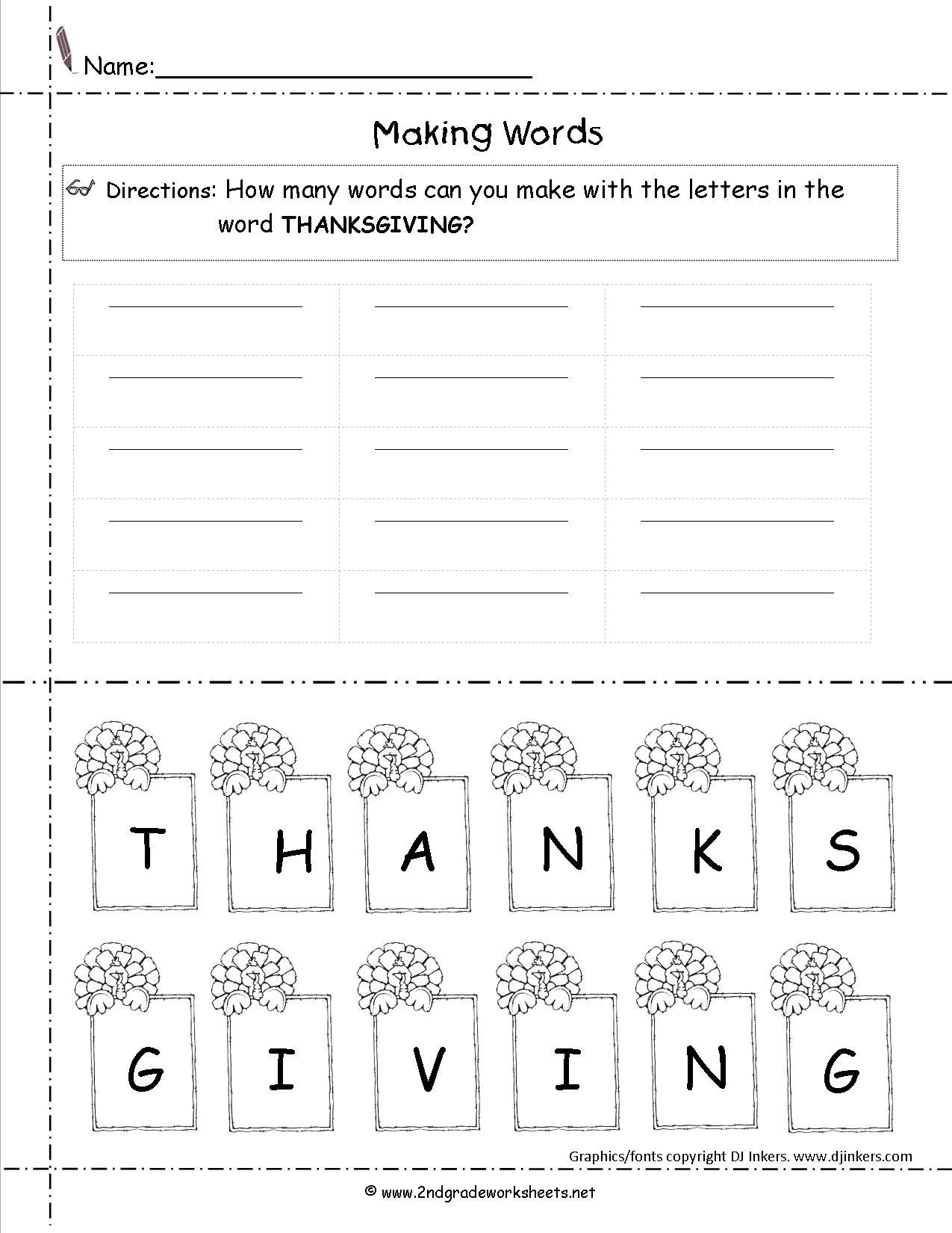 Thanksgiving Printouts And Worksheets - Math Worksheets Thanksgiving Free Printable