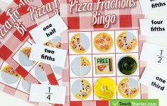 Fraction Bingo Cards Printable Free