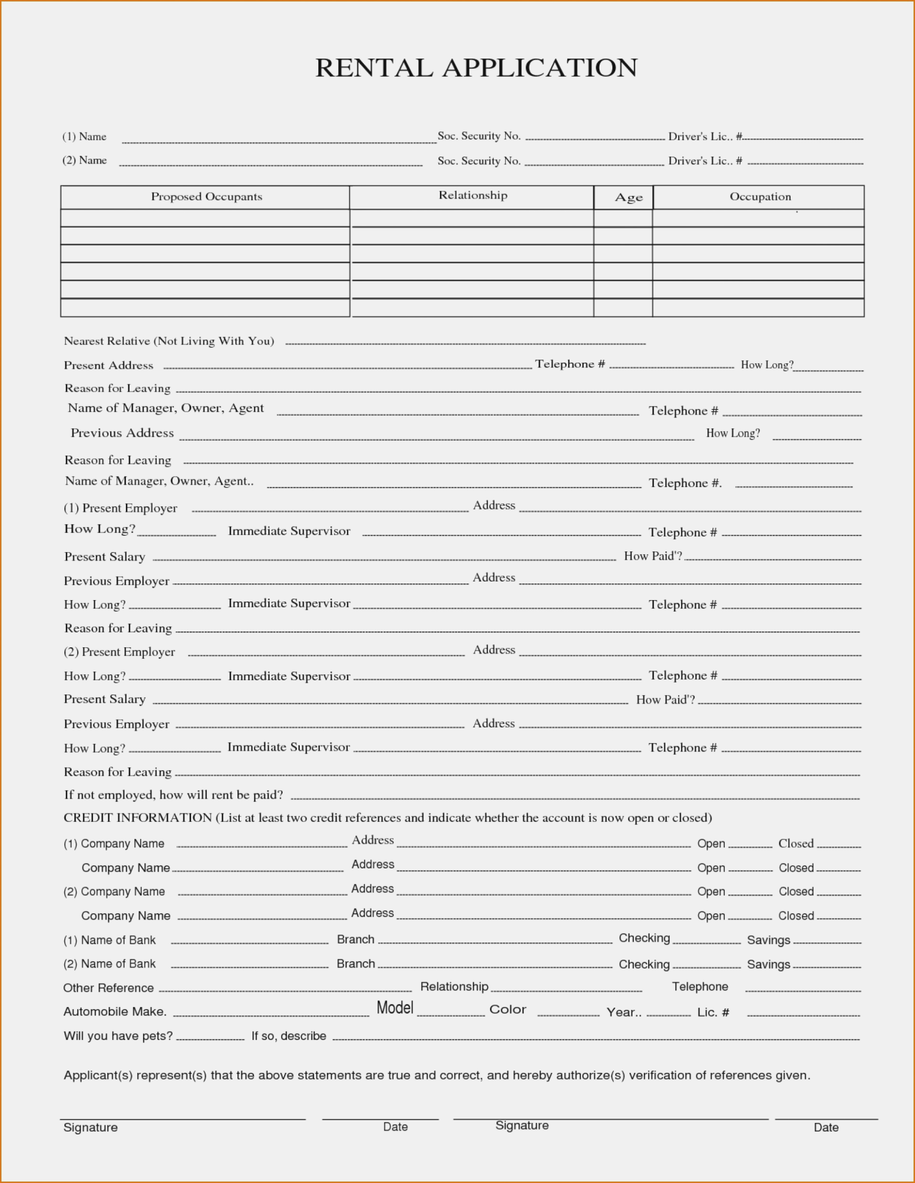 The 11 Secrets About Free Printable Rental | Form Information - Free Printable Rental Application Form