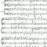 The 12 Days Of Christmas: Piano Duet: G And Ab Ma Sheet Music Notes   Free Christmas Sheet Music For Keyboard Printable