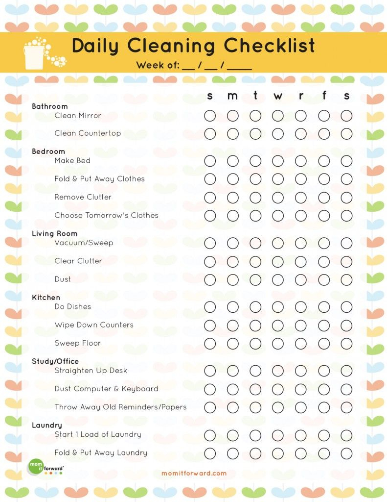 The Best Free Printable Cleaning Checklists | Organization Ideas For - Free Printable House Cleaning Checklist