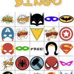 The Best Free Printable Superhero Bingo Game | Super Hero Lovers   Superhero Name Tags Free Printable