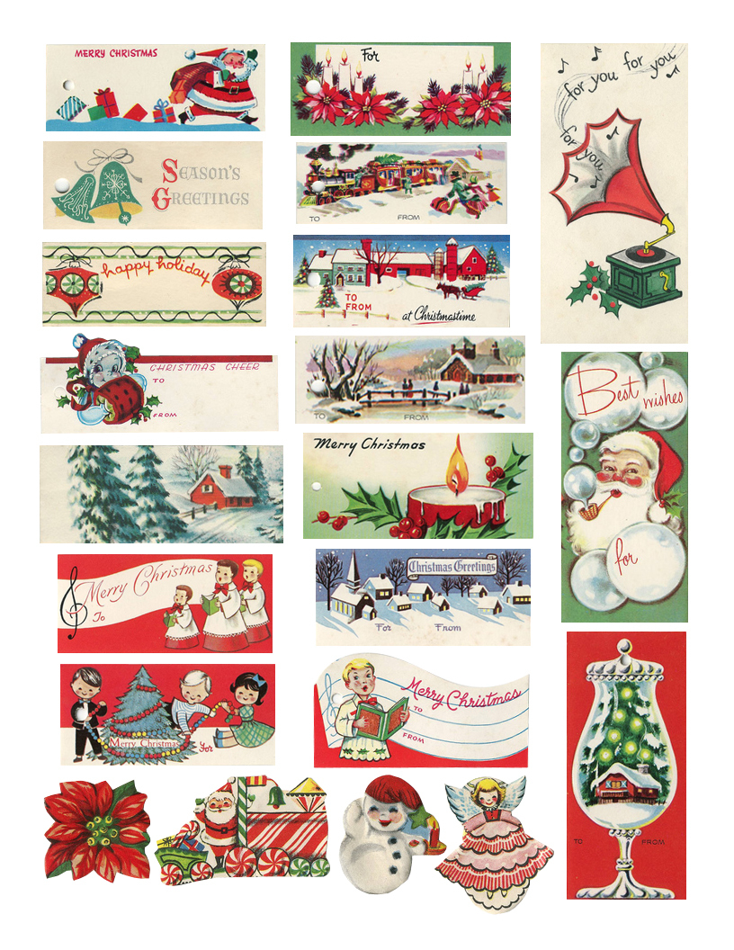 The Cheeky Seagull: Free Printable Vintage Christmas Tags!! - Free Printable Vintage Christmas Pictures