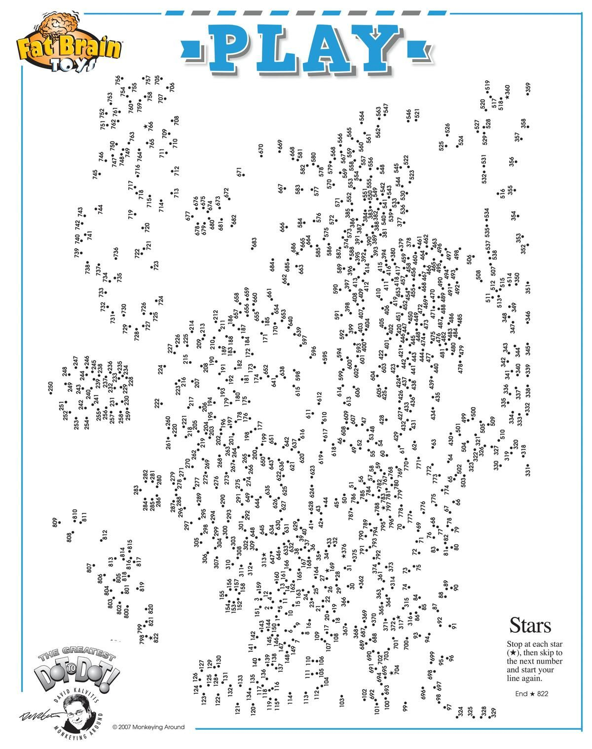 The Greatest Dot To Dot - Free Printable Activity | Dot To Dot&amp;#039;s - Free Printable Dot To Dot Puzzles