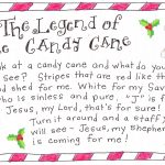 The Legend Of The Candy Cane   Free Printable | Christmas   Free Printable Candy Cane Poem