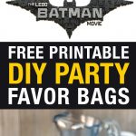 The Lego Batman Movie Diy Party Treat Bags | Free Printable Favor Bags   Free Printable Lego Batman