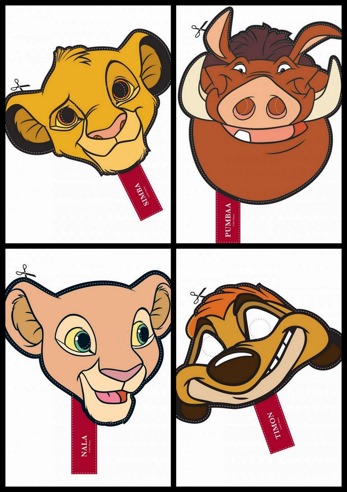 The Lion King Free Printable Masks. … | Lion King Babyshower | Lion … - Free Printable Picture Of A Lion