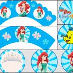 The Little Mermaid: Free Printable Toppers And Wrappers. | Oh My   Free Printable Mermaid Cupcake Toppers