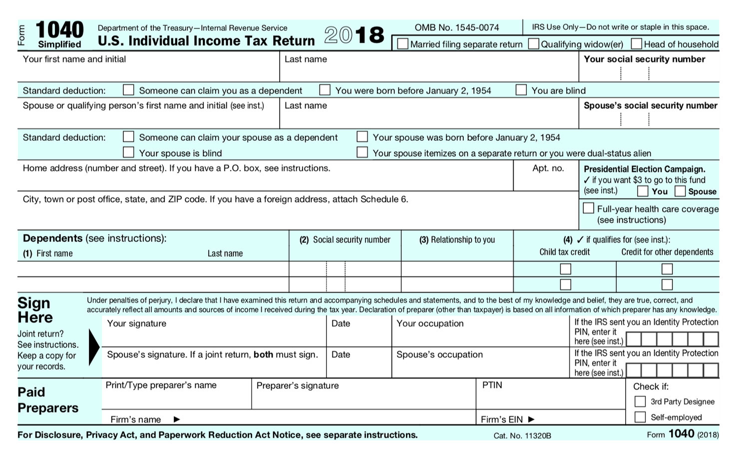 The New Irs Tax Forms Are Out: Here&amp;#039;s What You Should Know - Free Printable Irs 1040 Forms