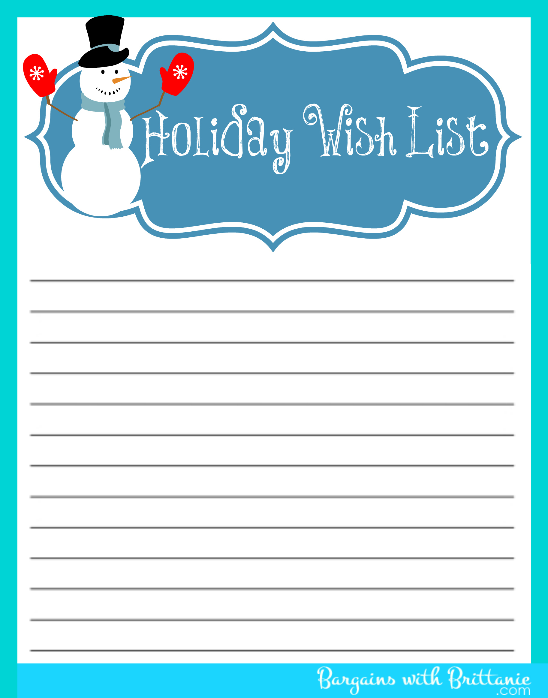 The Polka Dot Posie: Christmas Organizing Printables To Get You In - Free Printable Christmas List Maker