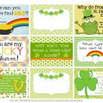 The Polka Dot Posie: Printable St. Patrick's Day Lunch Box Notes   Free Printable St Patrick&#039;s Day Card