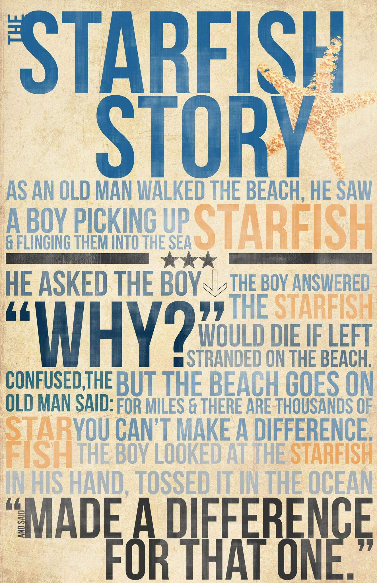 The Starfish Story (Boy) … | Things I Love | Pinte… - Starfish Story Printable Free