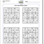 These Printable Sudoku Puzzles Range From Easy To Hard, Including   Free Printable Sudoku 4 Per Page